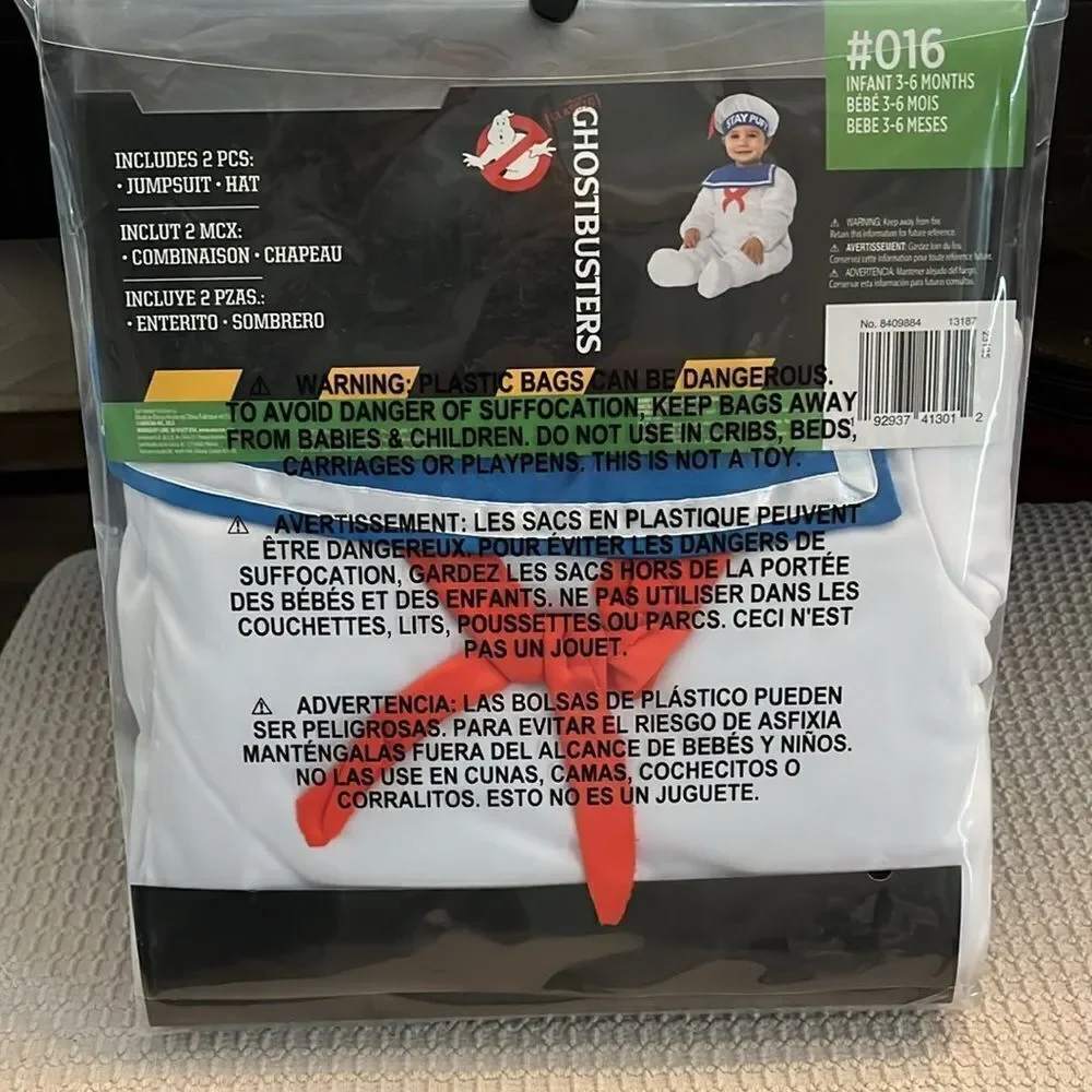 Stay Puft Infant Costume - White and Blue